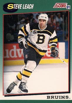 1991-92 Score Rookie and Traded #26T Steve Leach Front