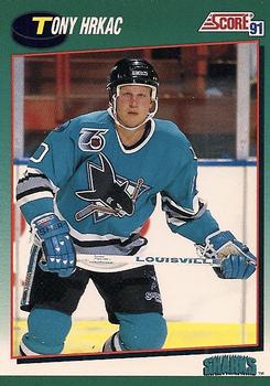1991-92 Score Rookie and Traded #5T Tony Hrkac Front