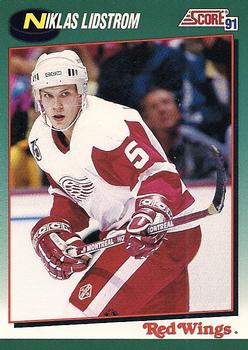 1991-92 Score Rookie and Traded #71T Nicklas Lidstrom Front