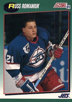 1991-92 Score Rookie and Traded #77T Russ Romaniuk Front