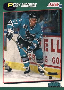 1991-92 Score Rookie and Traded #99T Perry Anderson Front