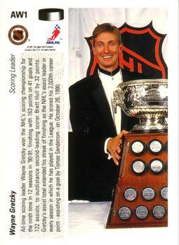 1991-92 Upper Deck - Award Winner Holograms #AW1 Wayne Gretzky Back