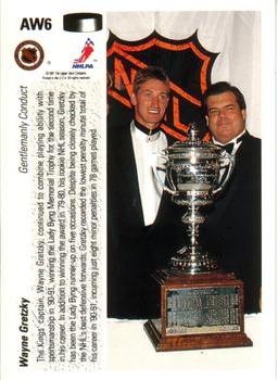 1991-92 Upper Deck - Award Winner Holograms #AW6 Wayne Gretzky Back