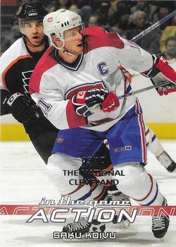2003-04 In The Game Action - Cleveland National #391 Saku Koivu Front