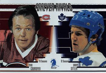 2003-04 In The Game Action - Fall Expo Forever Rivals #FR6 Darryl Sittler / Yvan Cournoyer Front