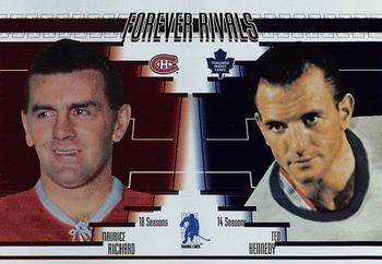 2003-04 In The Game Action - Fall Expo Forever Rivals #FR9 Ted Kennedy / Maurice Richard Front