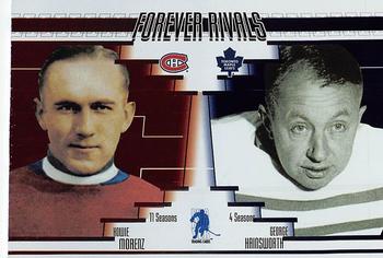 2003-04 In The Game Action - Fall Expo Forever Rivals #FR10 George Hainsworth / Howie Morenz Front