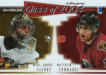 2003-04 In The Game Action - Spring Expo Class of 2004 #2 Marc-Andre Fleury / Matt Lombardi Front