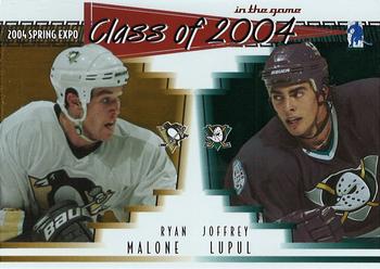 2003-04 In The Game Action - Spring Expo Class of 2004 #3 Ryan Malone / Joffrey Lupul Front
