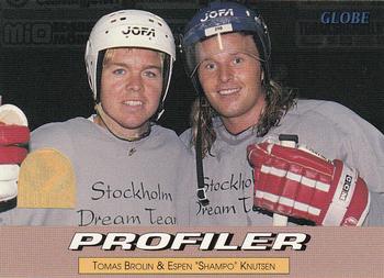 1995 Semic Globe VM (Swedish) #252 Tomas Brolin / Espen Knutsen Front
