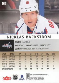 2013-14 Fleer Showcase #99 Nicklas Backstrom Back