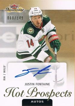 2013-14 Fleer Showcase #146 Justin Fontaine Front