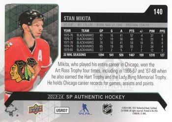 2013-14 SP Authentic #140 Stan Mikita Back