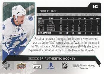 2013-14 SP Authentic #143 Teddy Purcell Back