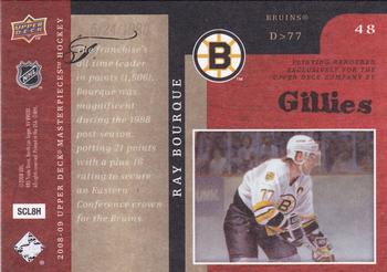 2008-09 Upper Deck Masterpieces #48 Ray Bourque Back