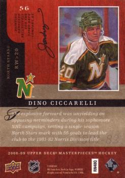 2008-09 Upper Deck Masterpieces #56 Dino Ciccarelli Back