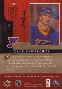 2008-09 Upper Deck Masterpieces #68 Dale Hawerchuk Back
