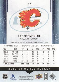 2013-14 SPx - 2013-14 Upper Deck Ice #28 Lee Stempniak Back