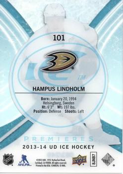 2013-14 SPx - 2013-14 Upper Deck Ice #101 Hampus Lindholm Back