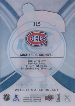 2013-14 SPx - 2013-14 Upper Deck Ice #115 Michael Bournival Back