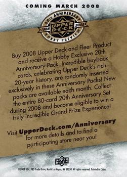 2008-09 Ultra #NNO Upper Deck Hobby Preview Back