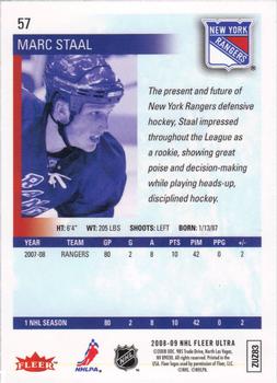 2008-09 Ultra #57 Marc Staal Back