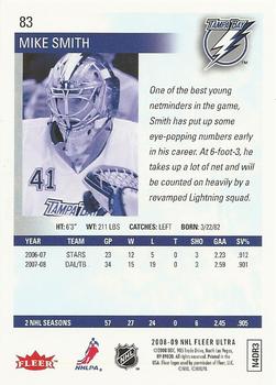 2008-09 Ultra #83 Mike Smith Back