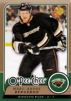 2008-09 O-Pee-Chee #31 Marc-Andre Bergeron Front