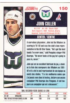 1992-93 Score Canadian #150 John Cullen Back