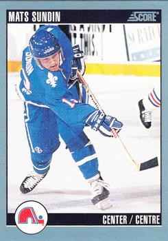 1992-93 Score Canadian #153 Mats Sundin Front