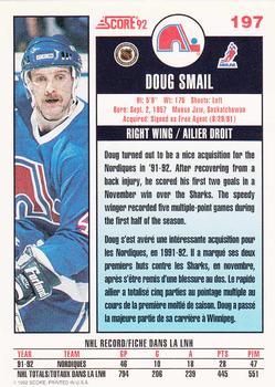 1992-93 Score Canadian #197 Doug Smail Back