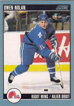 1992-93 Score Canadian #286 Owen Nolan Front