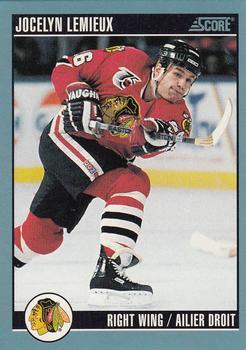 1992-93 Score Canadian #309 Jocelyn Lemieux Front