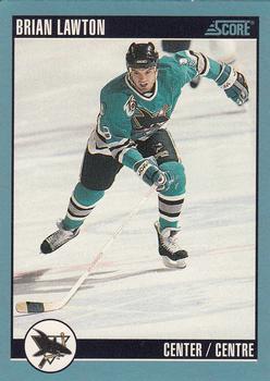 1992-93 Score Canadian #343 Brian Lawton Front