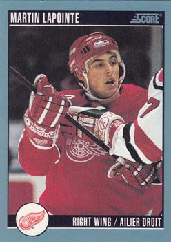 1992-93 Score Canadian #409 Martin Lapointe Front