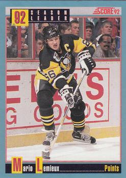 1992-93 Score Canadian #413 Mario Lemieux Front