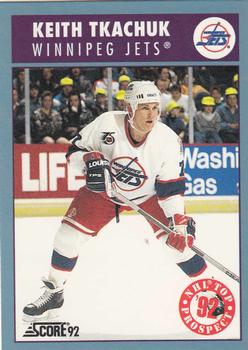 1992-93 Score Canadian #450 Keith Tkachuk Front