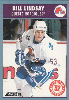 1992-93 Score Canadian #463 Bill Lindsay Front