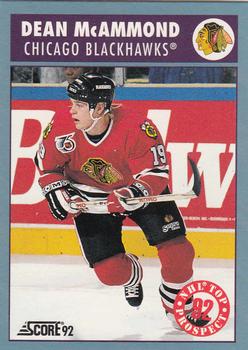 1992-93 Score Canadian #469 Dean McAmmond Front