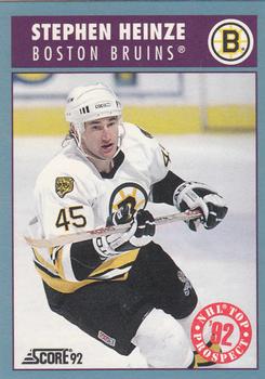 1992-93 Score Canadian #476 Steve Heinze Front