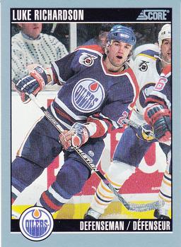 1992-93 Score Canadian #62 Luke Richardson Front