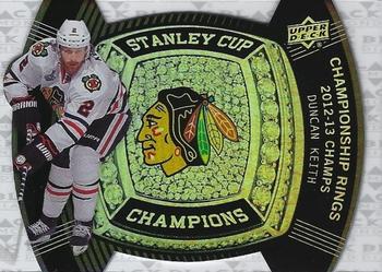 2013-14 Upper Deck Black Diamond - Stanley Cup Champs Championship Rings #CRB-10 Duncan Keith Front