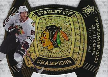 2013-14 Upper Deck Black Diamond - Stanley Cup Champs Championship Rings #CRB-21 Patrick Kane Front