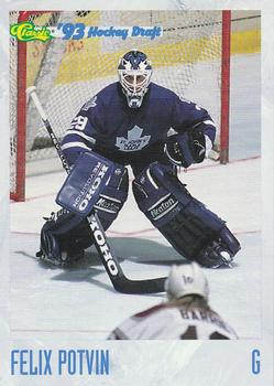 1993 Classic '93 Hockey Draft - Crash Numbered #N9 Felix Potvin Front