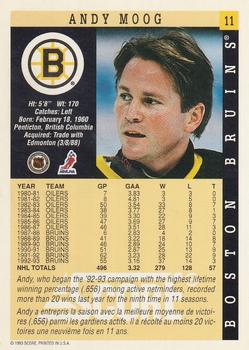 1993-94 Score Canadian #11 Andy Moog Back