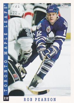 1993-94 Score Canadian #96 Rob Pearson Front