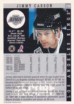 1993-94 Score Canadian #109 Jimmy Carson Back