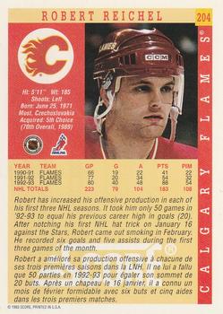 1993-94 Score Canadian #204 Robert Reichel Back
