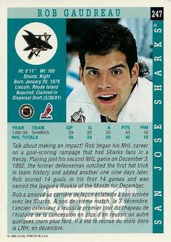 1993-94 Score Canadian #247 Rob Gaudreau Back