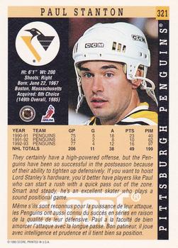 1993-94 Score Canadian #321 Paul Stanton Back